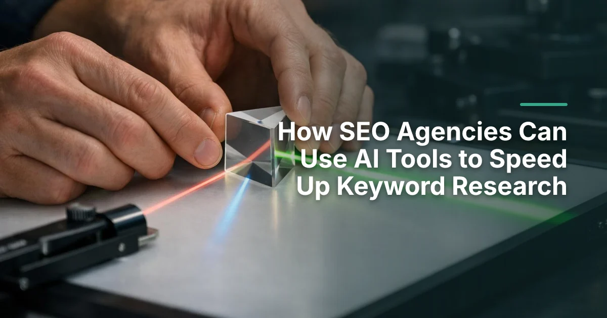 How SEO Agencies Can Use AI Tools to Speed Up Keyword Research