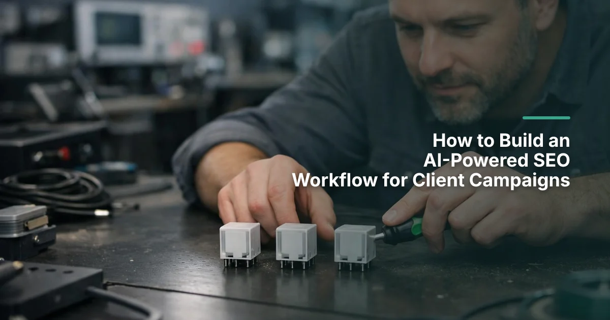 How to Build an AI-Powered SEO Workflow for Client Campaigns