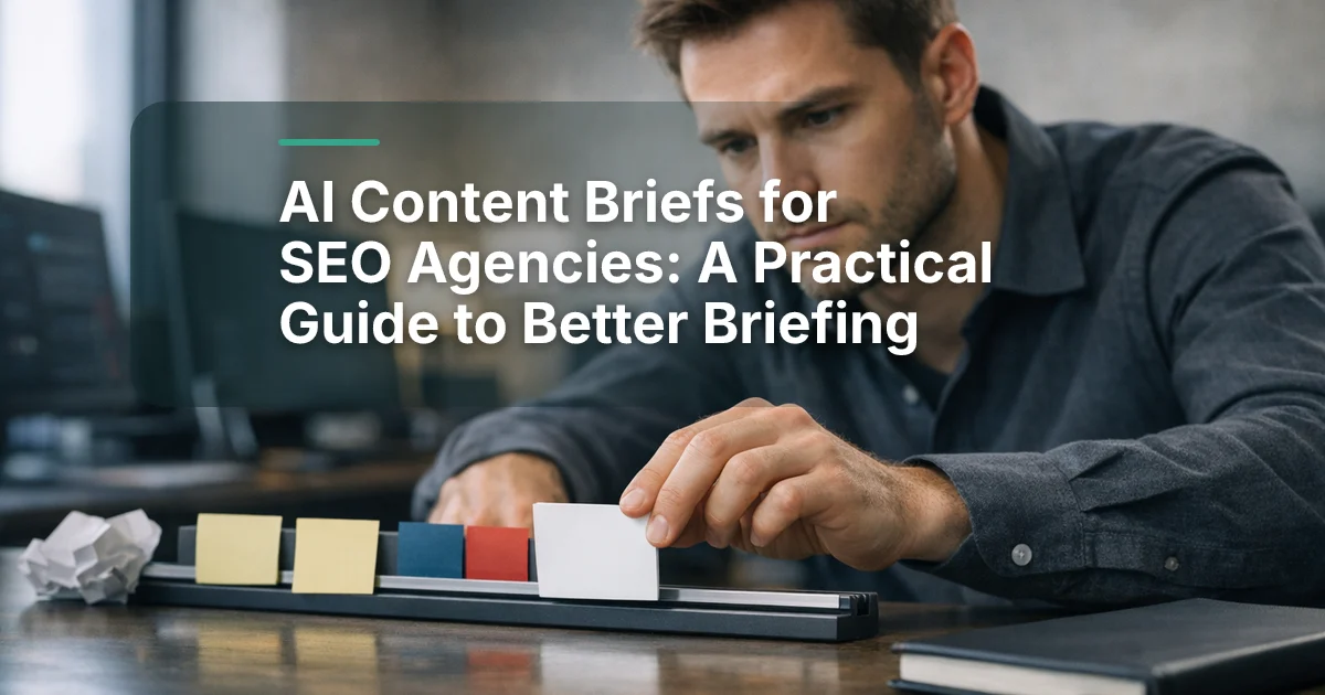 AI Content Briefs for SEO Agencies: A Practical Guide to Better Briefing