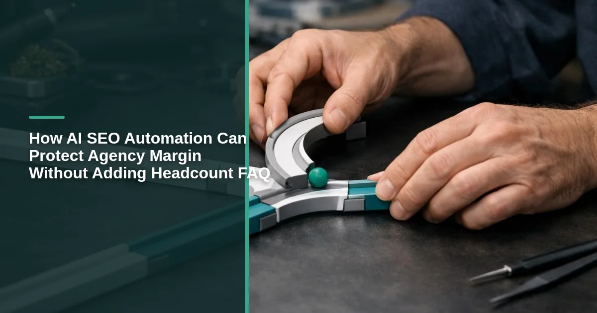 How AI SEO Automation Can Protect Agency Margin Without Adding Headcount FAQ