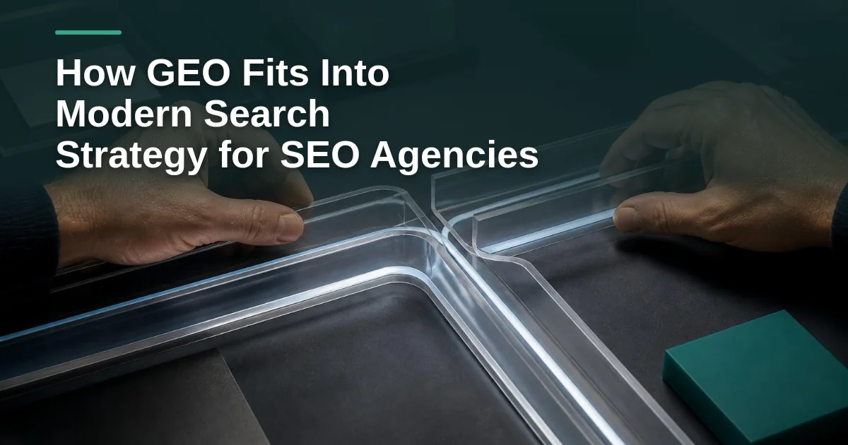 How GEO Fits Into Modern Search Strategy for SEO Agencies