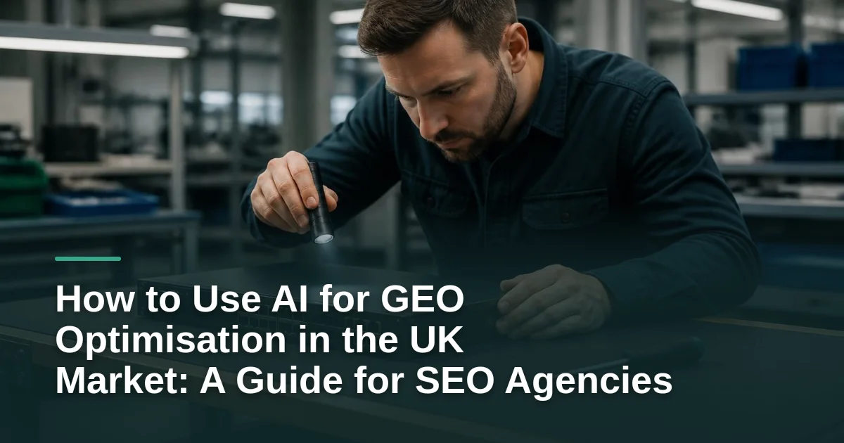 How to Use AI for GEO Optimisation in the UK Market: A Guide for SEO Agencies