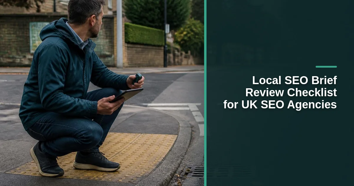 Local SEO Brief Review Checklist for UK SEO Agencies