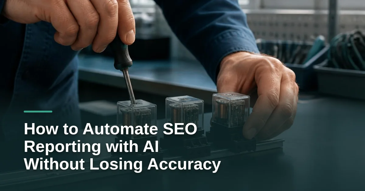 How to Automate SEO Reporting with AI Without Losing Accuracy