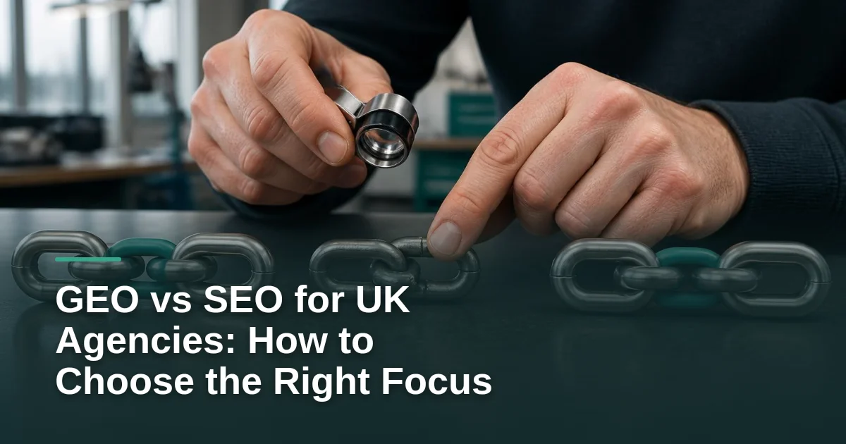 GEO vs SEO for UK Agencies: How to Choose the Right Focus