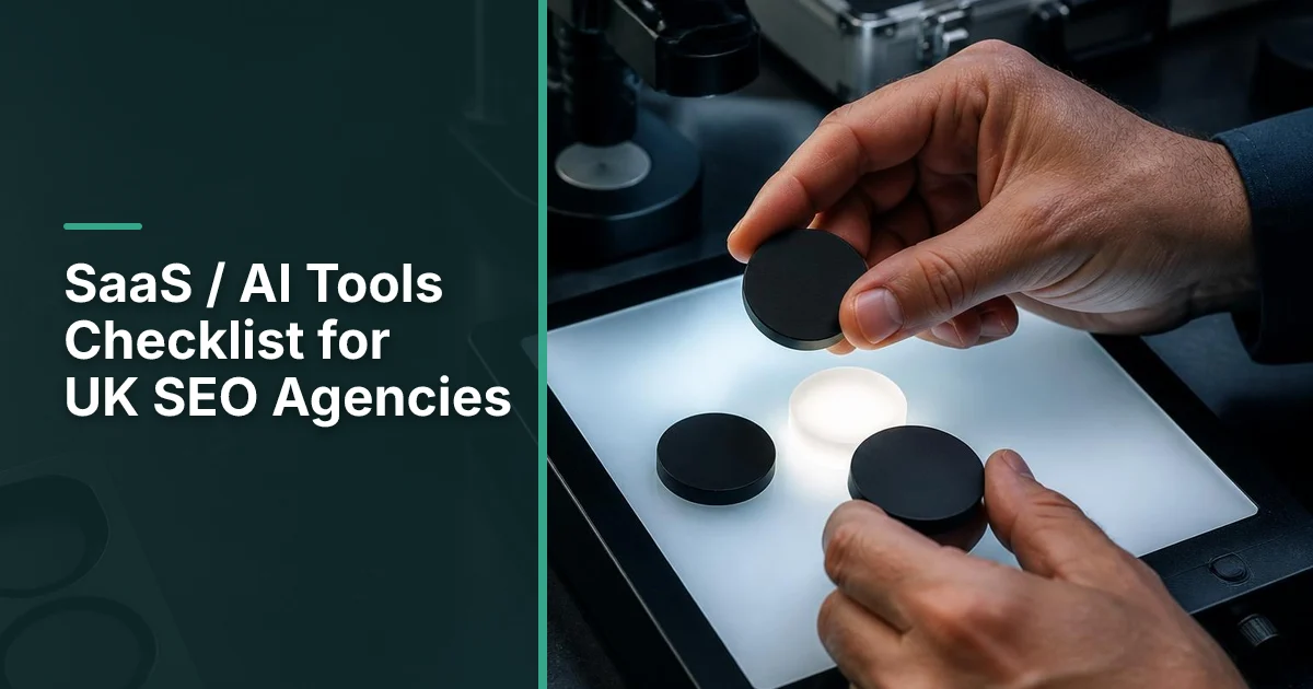 SaaS / AI Tools Checklist for UK SEO Agencies